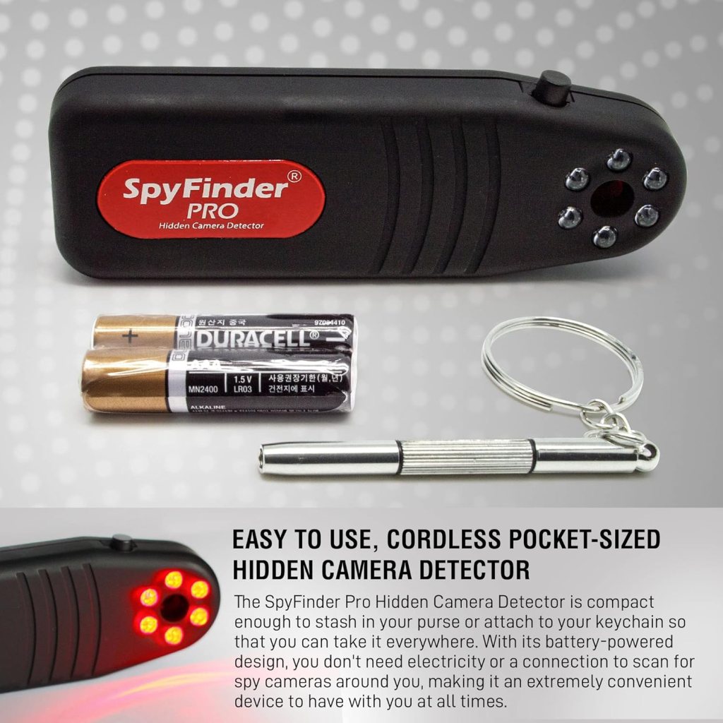 PRO Portable Hidden Camera Detector and Anti-Spy Scanner - Detects Covert Video Devices and Tracking Cameras
