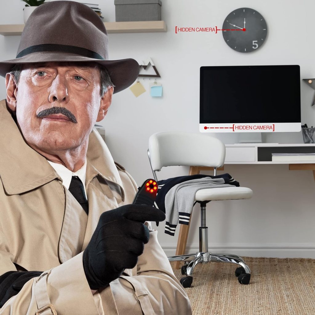 PRO Portable Hidden Camera Detector and Anti-Spy Scanner - Detects Covert Video Devices and Tracking Cameras