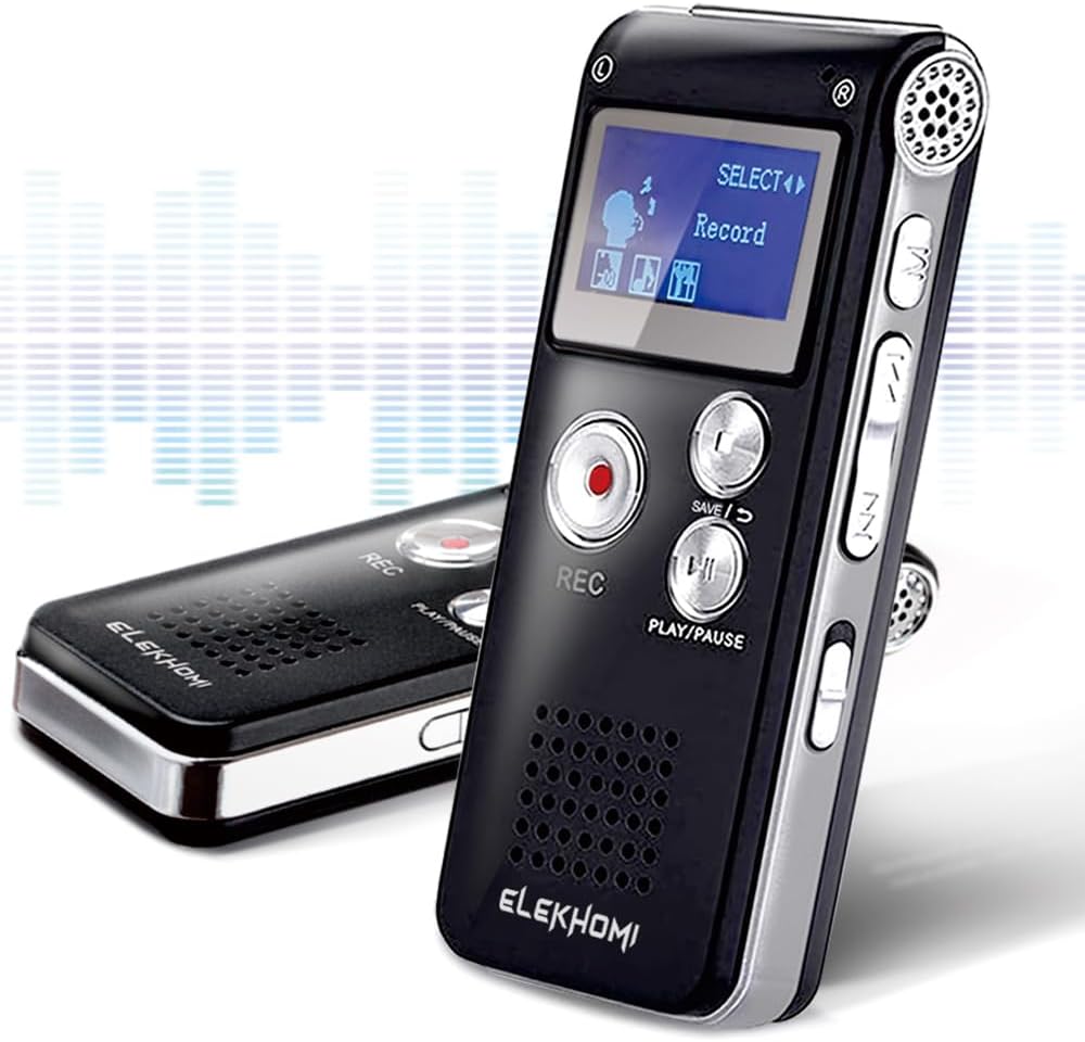 32GB Digital Voice Recorder - Voice Activated Recorder with Playback Upgraded Portable Tape Recorder for Lectures, Meetings, Interviews, Audio Recorder Dictaphone USB, MP3, Password