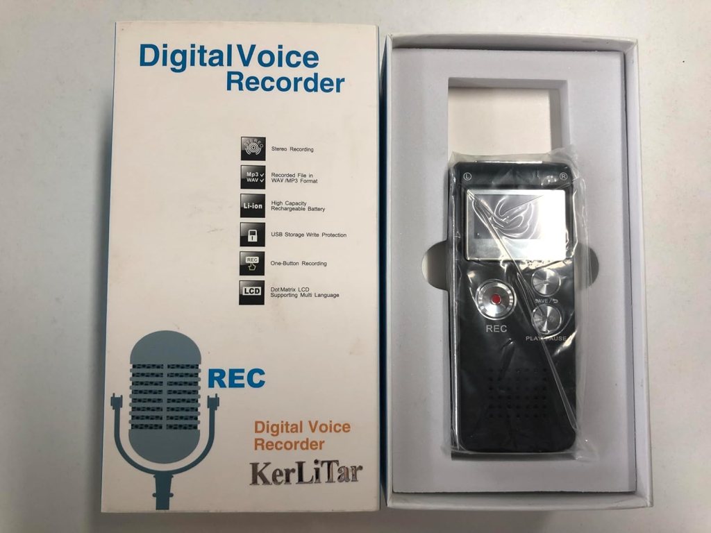 Digital Voice Recorder,KerLiTar K-R01 Voice Activated Recorder for PC Small Tape Recorders for Lectures/Meetings/Interviews
