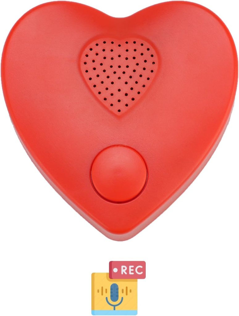 Voice Recorder, 16min USB Downloadable, Recordable Sound Chips Module for Stuffed Animals,Personal Voice Message for Mothers Day Christmas Plush Toy, DIY Creative Presents for Boys, Girls (Red)