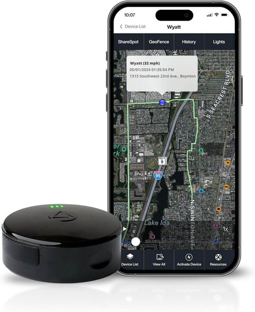 LandAirSea Overdrive Permanent GPS Tracker - Includes Waterproof Hardwire Kit and Permanent Mount. Perfect for Long-Term Tracking of Equipment, Vehicles, and More. Real-Time Global Tracking.