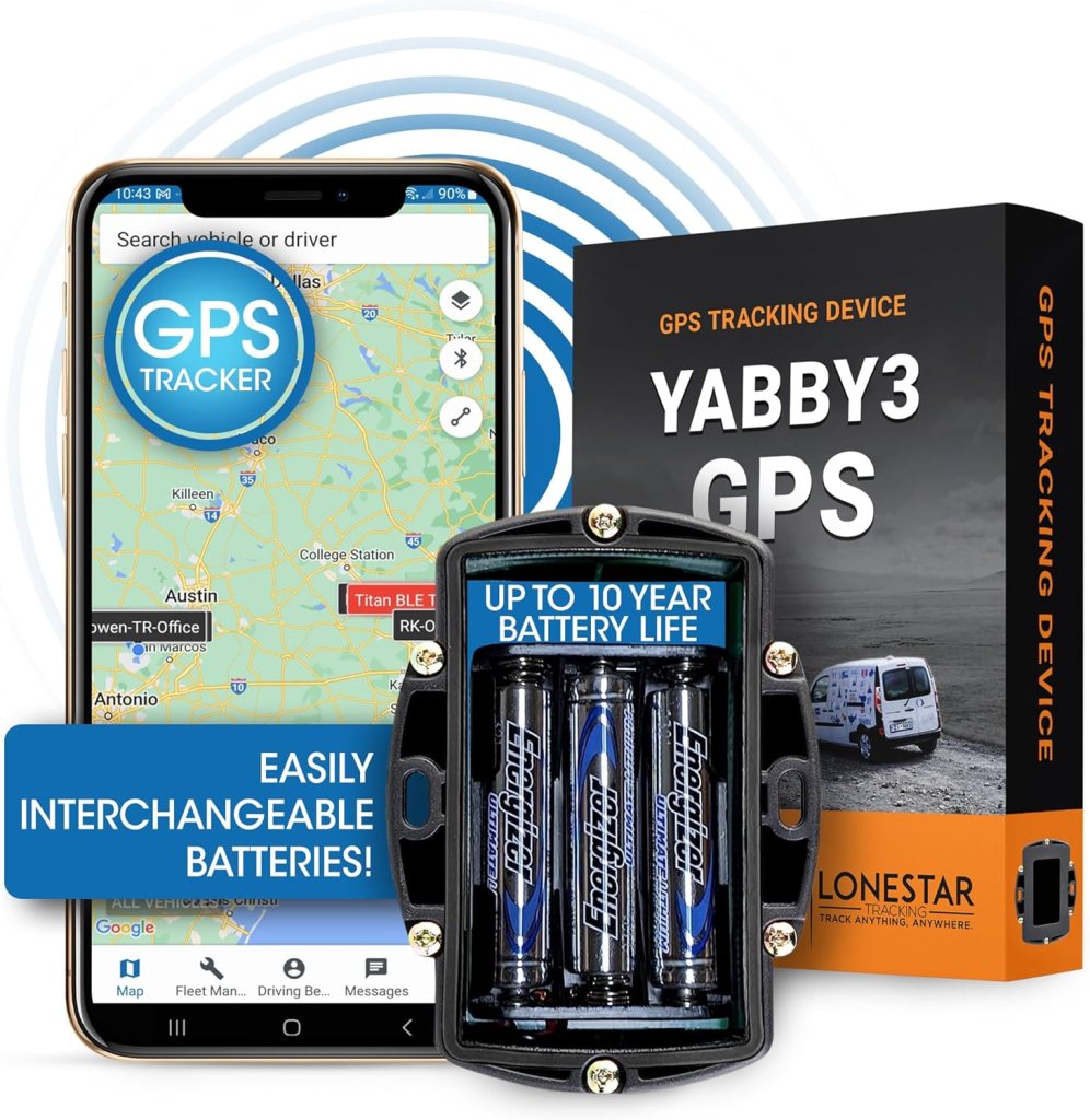 LoneStar Tracking Hidden GPS Tracker Device Yabby3 – 4G/5G Weatherproof Car, Trailer, Vehicle  Asset Tracking, Anti-Theft Satellite Tracking, Real-Time Location  Security(Low Cost Subscription Plan)