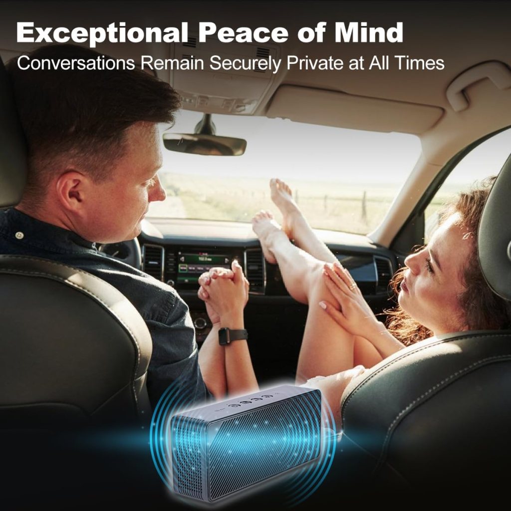 Ultrasonic Anti-Recording Device,Advanced Microphone Suppressor,Portable Voice Activated Anti-Recorder,Powerful 270°Interference Shield,Privacy Protector for Meeting,Car,Private Space,Audio Jammer