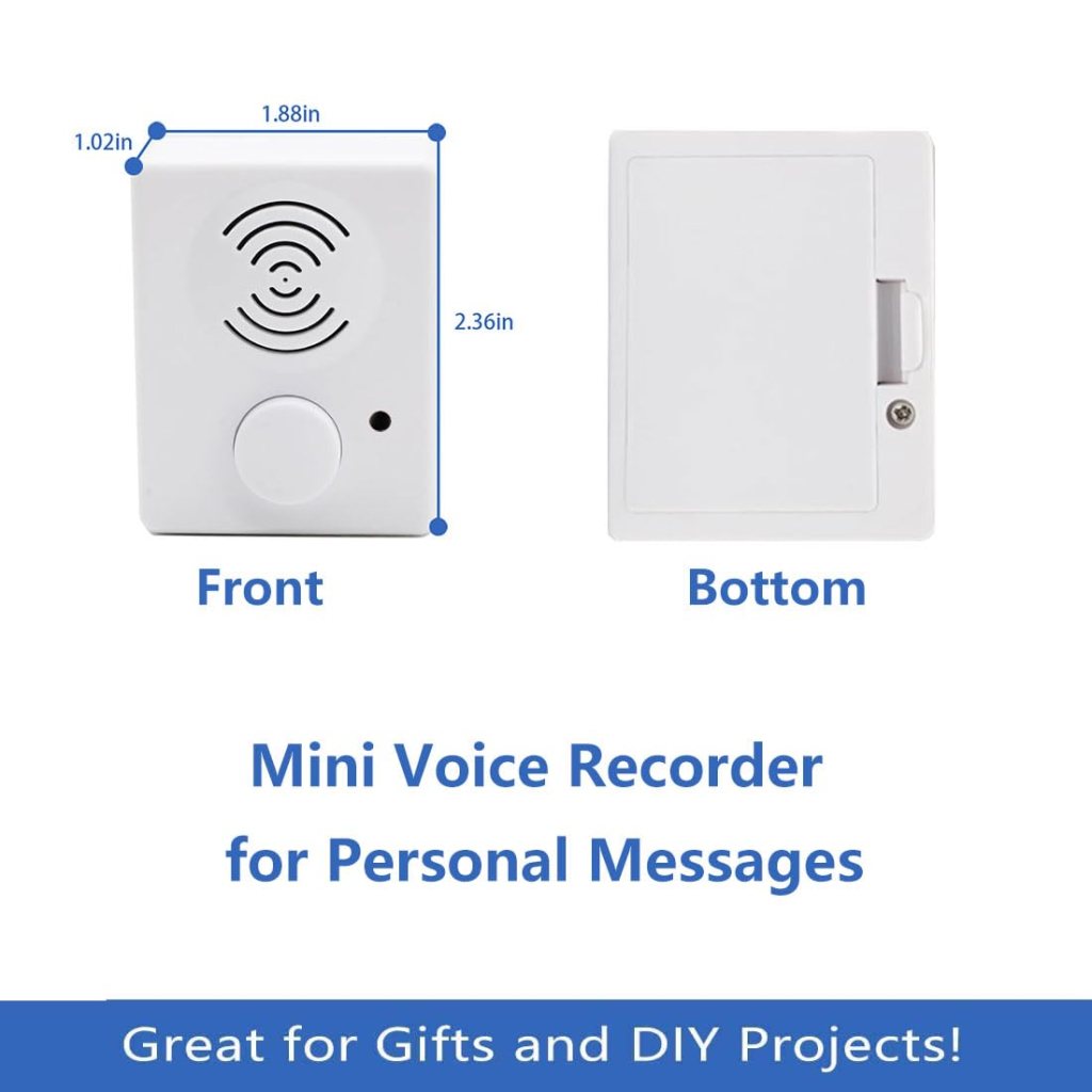 16 Minutes Voice Recorder for Stuffed Animals,Voice Box for Recordable Presents,Recordable Button Sound Box for Crafters,Hobbyists,Stuffed Animals,School Presentations,Personalized Items,etc. 16 Minutes Voice Recorder for Stuffed Animals,Voice Box for Recordable Presents,Recordable Button Sound Box for Crafters,Hobbyists,Stuffed Animals,School Presentations,Personalized Items,etc.