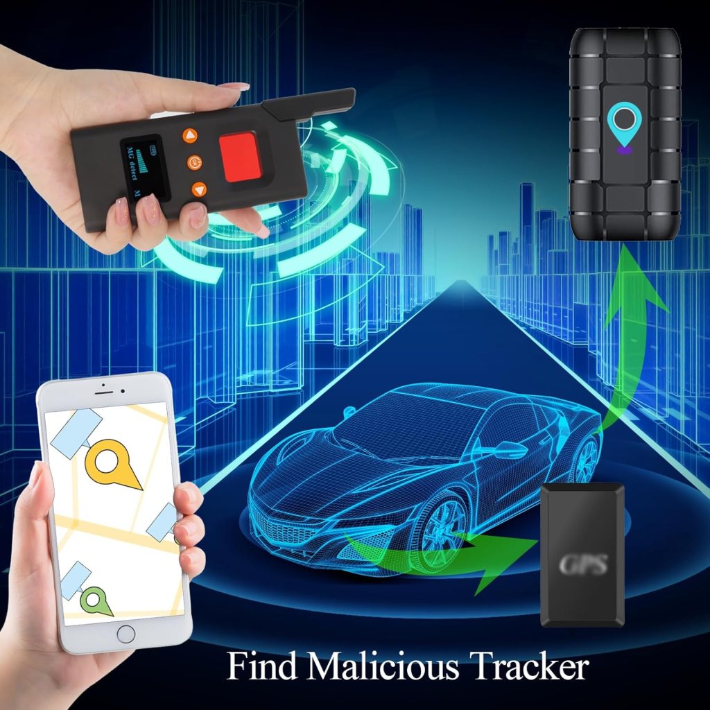 Hidden Camera Detector Camera Finder Bug Detector, Tracker Detector Bug Sweeper for Privacy Protection for Car Hotels Office Home Travel