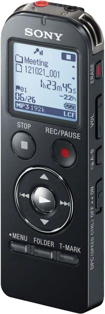 Sony ICD-UX533BLK Digital Voice Recorder - Black