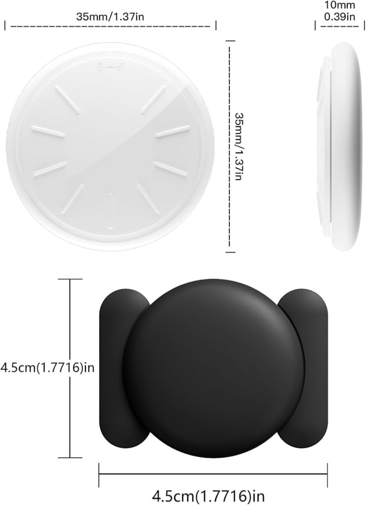 GPS Tracking Devices, No Monthly Fee Tracker Device for Vehicles Work with Find My (iOS Only), Car Tracker Device Hidden with Magnetic Case (1PCS, White)