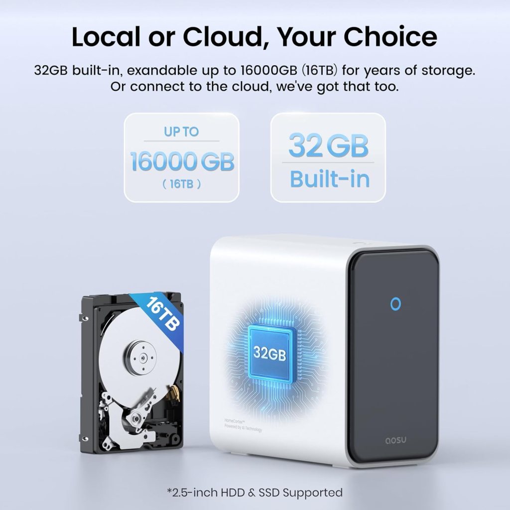 AOSU 4K Solar Security Cameras Wireless Outdoor, Expandable to 16TB (32GB Built-in) HomeCortex Home Security System + 6 Extra Solar Panel, AI Face Recognition Behavior Detection, 6-Cam Kit AOSU 4K Solar Security Cameras Wireless Outdoor, Expandable to 16TB (32GB Built-in) HomeCortex Home Security System + 6 Extra Solar Panel, AI Face Recognition Behavior Detection, 6-Cam Kit