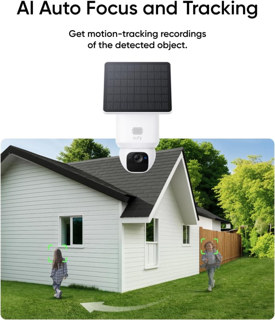 eufy Security SoloCam E30, 4-Cam Pack Kit, Security Cameras Wireless Outdoor, Solar Camera Outdoor Wireless, 360° Pan, AI Tracking, 2K Clarity, No Monthly Fee, Supports Only 2.4GHz