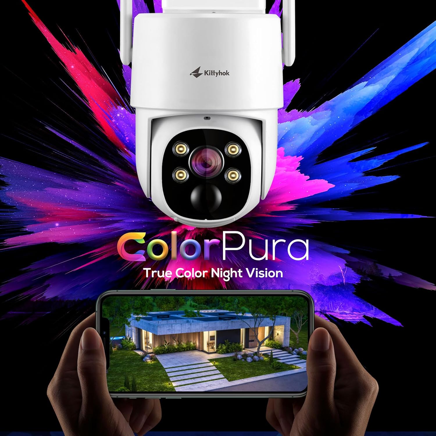 Read more about the article Kittyhok Outdoor Solar Security Camera System review