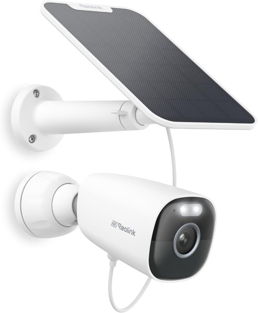 REOLINK 4K Security Cameras Wireless Outdoor System, Encrypted 1 Year Local Storage, Color Night Vision, 2.4/5GHz Wi-Fi, AI Detection, No Monthly Fee, Home Hub with 4X Eco Ultra+Solar Panel