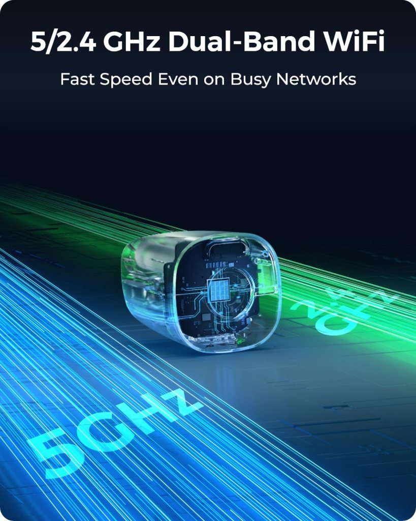 REOLINK 4K Security Cameras Wireless Outdoor System, Encrypted 1 Year Local Storage, Color Night Vision, 2.4/5GHz Wi-Fi, AI Detection, No Monthly Fee, Home Hub with 4X Eco Ultra+Solar Panel