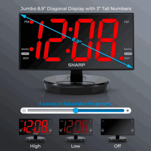 Spy Camera 1080P Hidden Camera Built into a SHARP Alarm Clock Radio Review