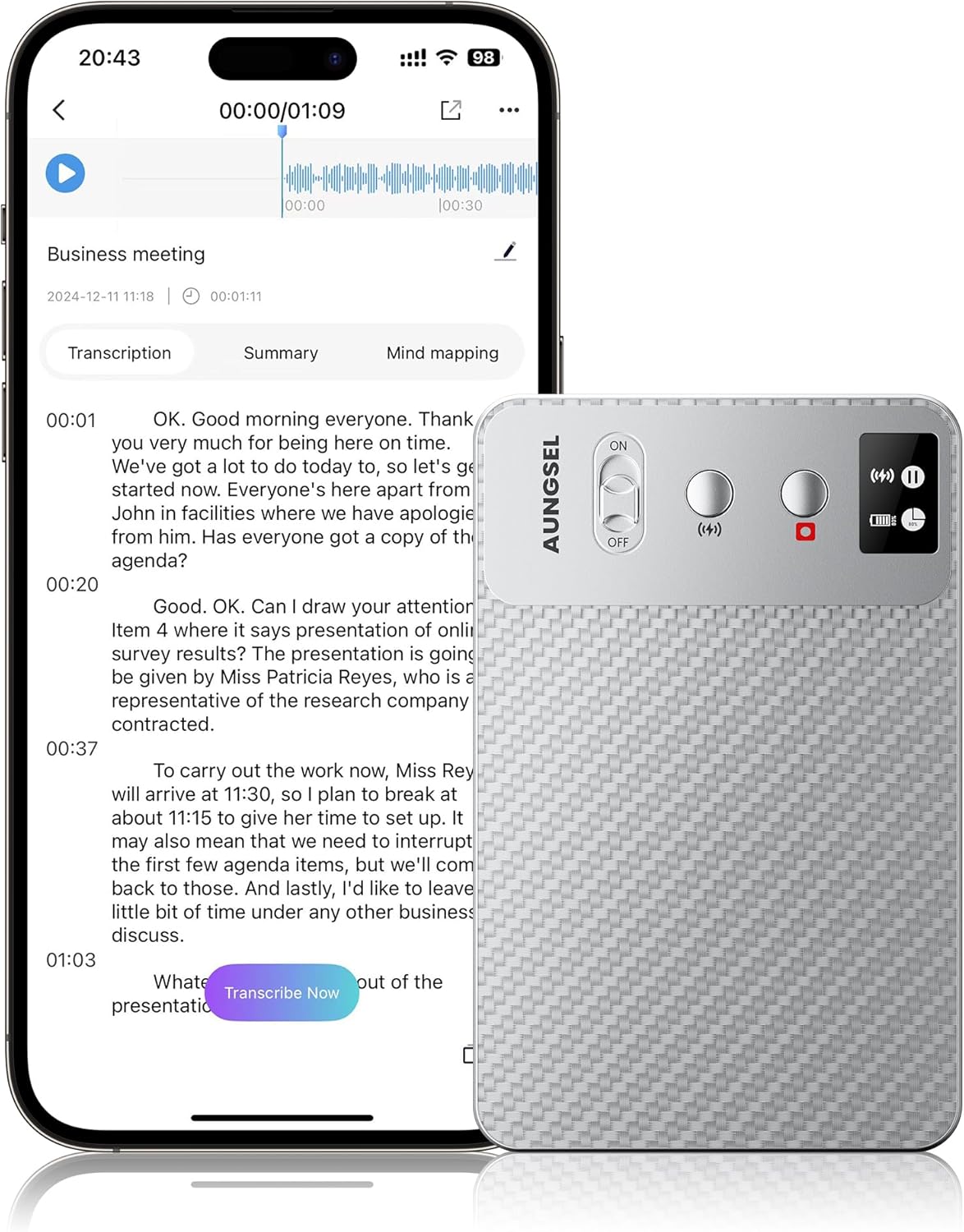 Read more about the article Transcribe & Summarize AI Audio Recorder Review