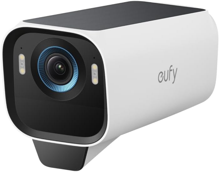 eufy Security eufyCam S3 Pro 3-Cam Kit, Solar Camera Outdoor Wireless, MaxColor Night Vision, 4K Security Camera with Solar Panel, Face Recognition AI, Expandable Local Storage, No Monthly Fee